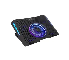 White Shark GCP-13 AURORA černá / Chladicí podložka pod notebook / 17.3" / 5 větráků / RGB