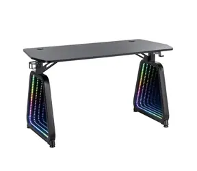 White Shark MEDUSA černá / herní stůl / RGB / 136x60x75 cm / do 75 kg 