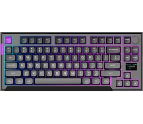 PREYON Silent Claw TKL Yellow černá / herní bezdrátová klávesnice / mechanická / Gateron Yellow Pro / USB+2.4GHz+BT / US