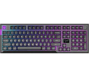 PREYON Silent Claw Yellow černá / herní bezdrátová klávesnice / mechanická / Gateron Yellow Pro / USB+2.4GHz+BT / US