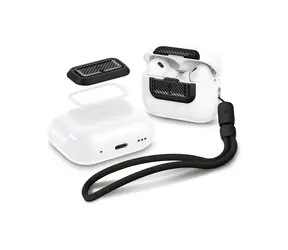 Spigen Lock Fit M pouzdro pro Apple AirPods Pro 1 & 2 karbon