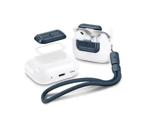 Spigen Lock Fit M pouzdro pro Apple AirPods Pro 1 & 2 modrá