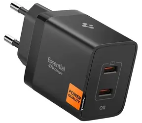 Spigen Essential EE472EU 47W / černá / Nabíječka / 2x USB-C