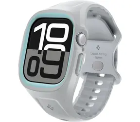 Spigen Liquid Air Pro ochranný kryt s řemínkem pro Apple Watch 10 46mm šedá