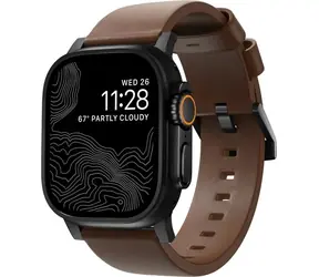 Nomad Modern Band řemínek pro Apple Watch 46mm/49mm hnědá/černá