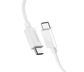Spigen ACA08717 Essential USB-C na USB-C 60W kabel 1m bílá / USB 2.0