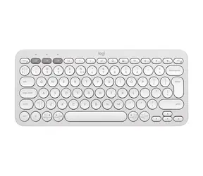 Logitech Pebble Keys 2 K380s CZ bílá / bezdrátová klávesnice / BT / CZ layout 
