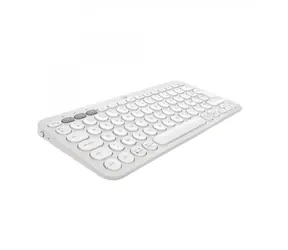 Logitech Pebble Keys 2 K380s bílá / Bezdrátová klávesnice / BT / USB / US Layout
