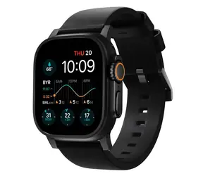 Nomad Modern Band Leather řemínek pro Apple Watch 46mm/49mm černá