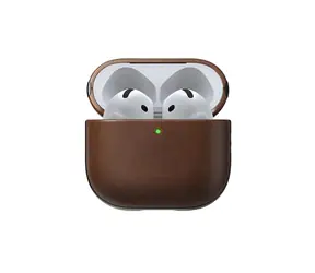 Nomad Modern Leather Case pouzdo pro Apple Airpods 4 hnědá
