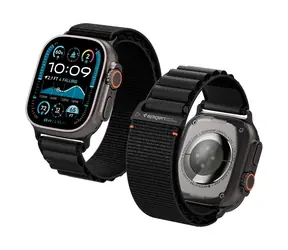 Spigen Fabric Band (hook) řemínek pro Apple Watch 49mm/46mm/45mm/44mm černá