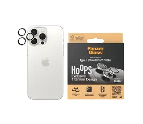 PanzerGlass HoOps Apple iPhone 16 Pro/15 Pro/16 Pro Max/15 Pro Max ochranné kroužky pro čočky fotoaparátu - bilý titan