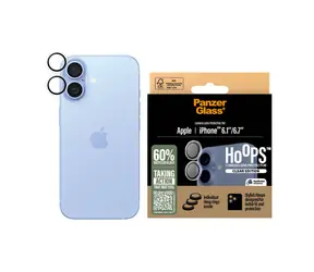 PanzerGlass Hoops Apple iPhone 16/16 Plus čiré ochranné kroužky pro čočky fotoaparátu