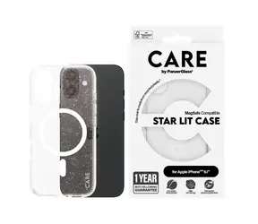 PanzerGlass CARE kryt Apple iPhone 16 Star Lit třpytivý/bílý MagSafe 