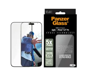 PanzerGlass Ceramic Apple iPhone 16 Pro Max s instalačním rámečkem