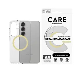 PanzerGlass CARE kryt Samsung Galaxy S25 Urban Combat čirý/žlutozelený QI (Chardonnay)