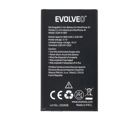 EVOLVEO originální baterie pro MaxPhone A1 / StrongPhone Q1/Z4/W4 / 1800 mAh 