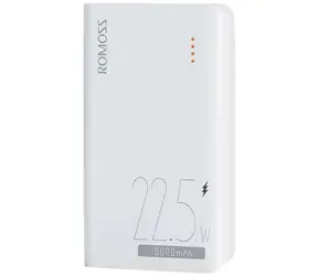 Romoss SENSE4SF 10000 mAh bílá / Powerbanka / 22.5W / 2x USB-A + 1x USB-C + Lightning + microUSB  