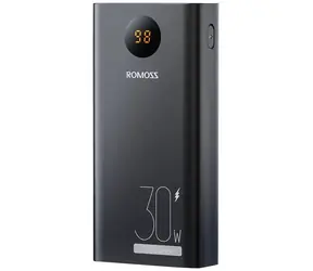Romoss PEA30 30000mAh černá / Powerbanka / 30W / 2x USB-A + 1x USB-C + 1x Lightning + 1x microUSB