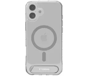 Torras Pstand Series Ochranné pouzdro pro iPhone 16 transparentní