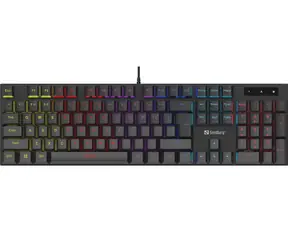 Sandberg Mechanical Gamer Keyboard GERMAN černá / herní klávesnice / mechanická / drátová / RGB / USB 