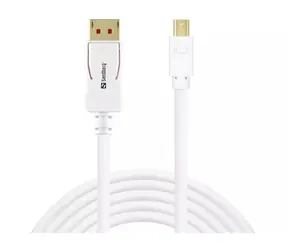 Sandberg DP-MiniDP 1.4 8K60Hz 2m bílá / kabel DP na Mini DP