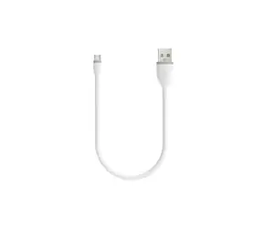 Satechi Flexible kabel USB - microUSB 0.25m bílá