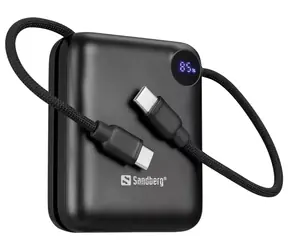Sandberg Powerbank 10000mAh černá / 1x USB-C + 2x USB-C kabel / PD20W 