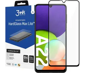 3mk HardGlass Max Lite ochranné sklo pro Samsung Galaxy A22 4G Black
