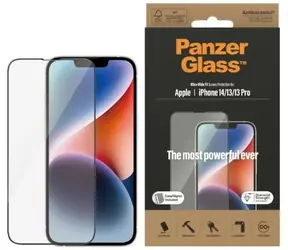 PanzerGlass Tvrzené sklo UWF Privacy AB s aplikátorom pro iPhone 16e/14/13 Pro/13 černá