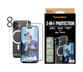 PanzerGlass 3-in-1 Protection Bundle iPhone 16