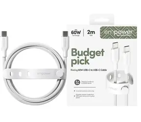 PanzerGlass empower 60W USB-C to USB-C Cable USB 2.0 2M bílá