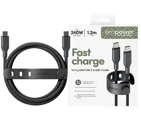 PanzerGlass empower 240W USB-C to USB-C USB 2.0 1.2M černá