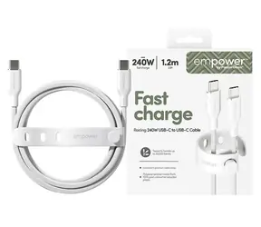 PanzerGlass empower 240W USB-C to USB-C USB 2.0 1.2M bílá