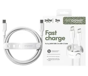 PanzerGlass empower 240W USB-C to USB-C USB 2.0 2M bílá