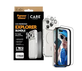PanzerGlass CARE Flagship Explorer 3v1 pouzdro+sklo+ochrana čoček iPhone 17 Pro