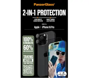 PanzerGlass Bundle Hoops + Tvrzené sklo UWF pro iPhone 16 Pro