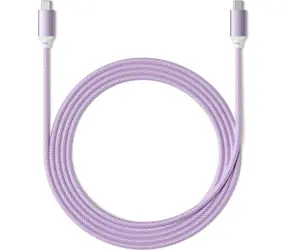 Satechi kabel USB-C na USB-C fialová / 100W / 2m