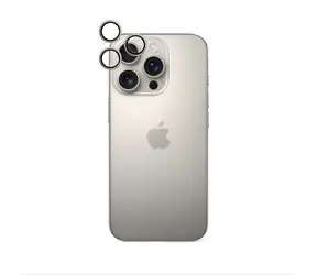 Epico Aluminium Lens Protector ochranná čočka pro Apple iPhone 16 Pro/16 Pro Max - přírodní titan