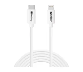 Sandberg USB-C PD to Lightning MFI 2M bílá / nabíjecí kabel USB-C na Lightning