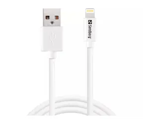 Sandberg USB>Lightning MFI 1m SAVER  bílá / nabíjecí kabel USB-C na Lightning