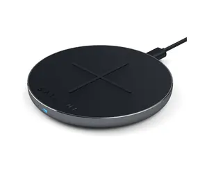 Satechi Aluminum Wireless Charger šedá / Bezdrátová nabíječka / USB-C / Qi / 10W