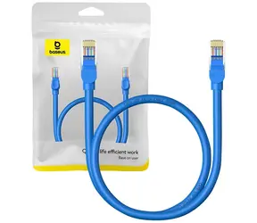 Baseus Cat6 Ethernet RJ45 kabel 0.5m modrá