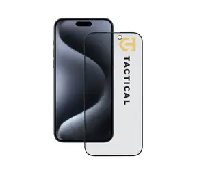 Tactical Glass Shield Privacy Stealth 5D sklo pro Apple iPhone 15 Pro Black