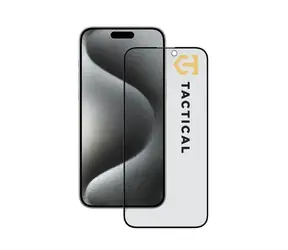 Tactical Glass Shield Privacy Stealth 5D sklo pro Apple iPhone 15 Pro Max Black