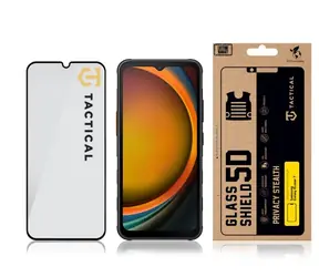 Tactical Glass Shield Privacy Stealth 5D sklo pro Samsung Galaxy Xcover 7 Black