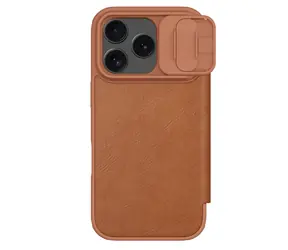 Nillkin Qin Book PRO Pouzdro pro Apple iPhone 17 Pro Brown