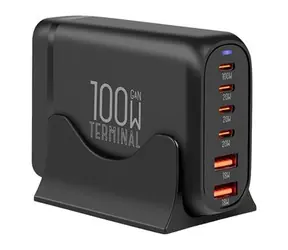 OBAL:ME Terminal GaN Stolní nabíječka 4C2A 100W Black