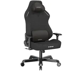 DXRacer TANK Herní židle černá / látka / výška postavy: 165-200 cm / nosnost: 180 kg / kolečka