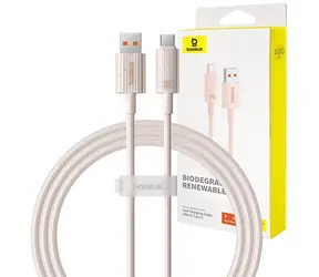 Baseus P10360203421-00 Rychlonabíjecí kabel 1m růžová / USB-C (M) - USB-A (M) / 100W
